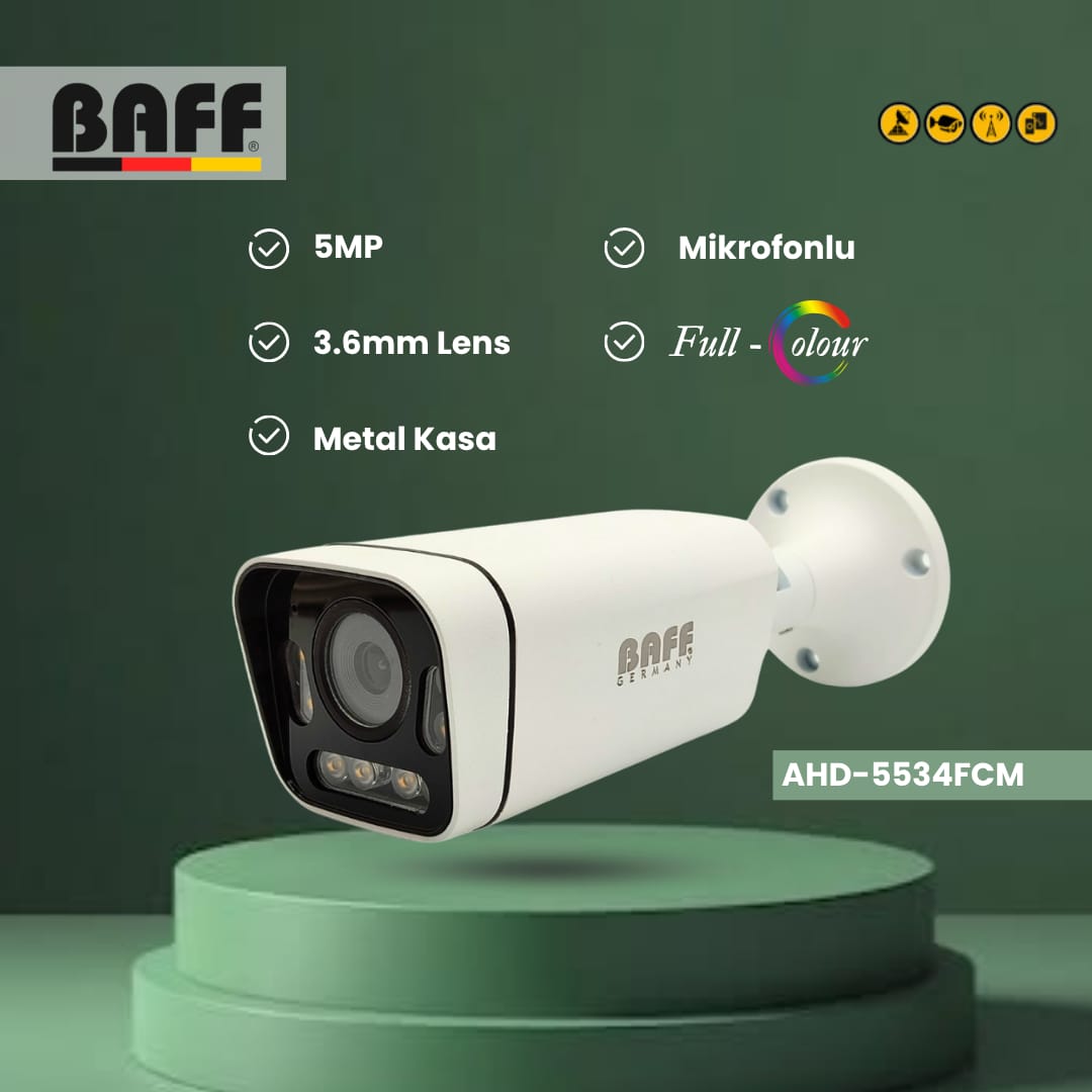BAFF AHD-5534FCM 5MP Full-Colour Bullet Kamera